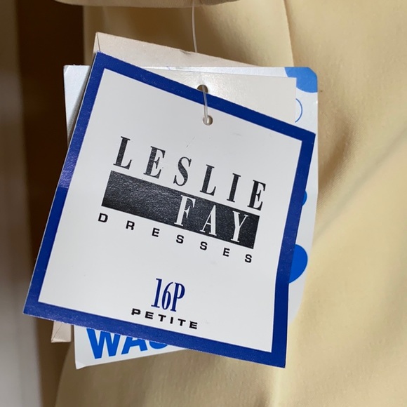 Leslie Fay Dresses Yellow Blouse Sz. 16P - Picture 7 of 10